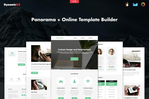 Panorama - Responsive Business Email + Builder