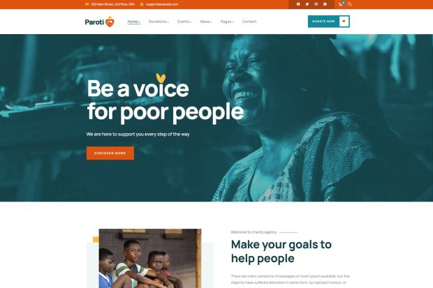 Paroti - Nonprofit Charity WordPress Theme 1.0.4