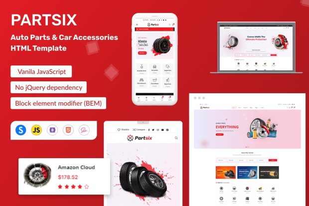 Partsix - Auto Parts & Car Accessories Shop HTML T