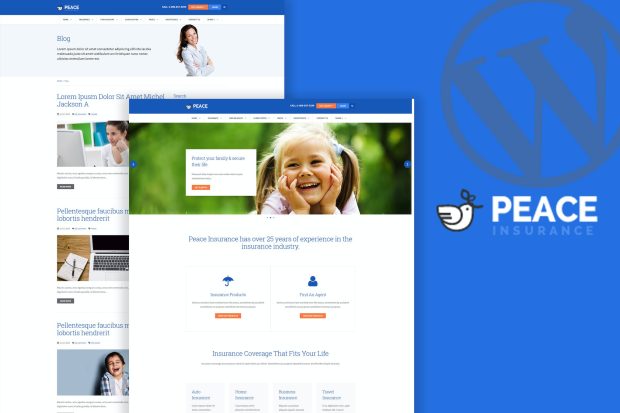 Peace – Insurance Agency WordPress Theme 2.5.8