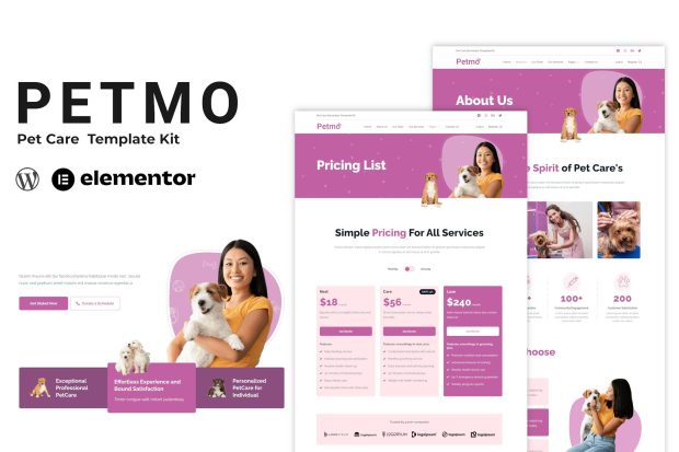 Petmo - Pet Care Elementor Template Kit