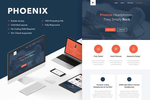 Phoenix - Responsive Email + Themebuilder Access