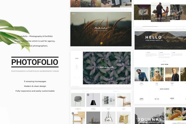 Photofolio - Photography WordPress Theme 1.0