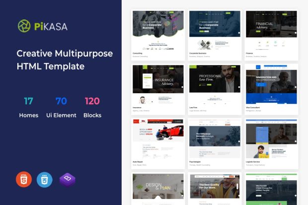 Pikasa - Creative Multipurpose HTML Template