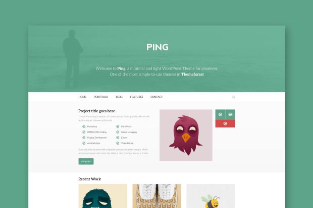 Ping - Minimal Responsive HTML Template