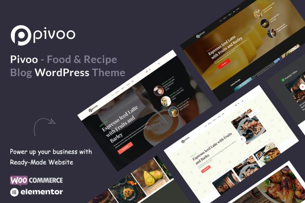 Pivoo - Food & Recipe Blog WordPress Theme 1.2