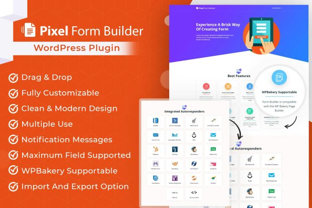 Pixel WordPress Form BuilderPlugin & Autoresponder 1.0.2