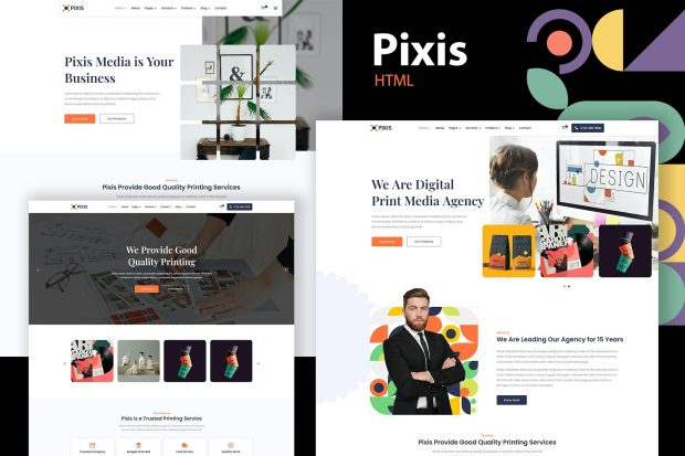 Pixis - Print on Demand Service Providers Template