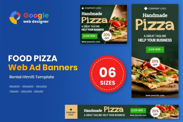 Pizza Banners HTML5 - GWD