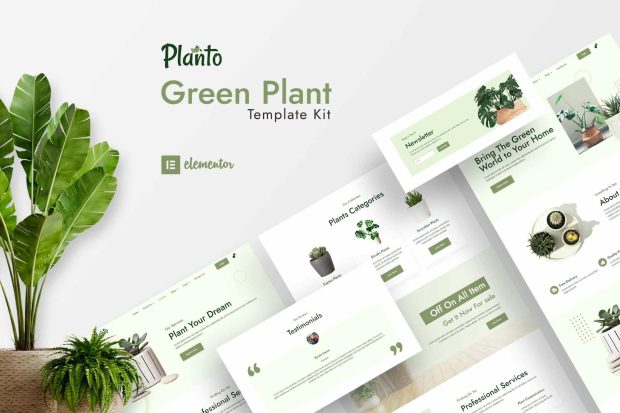 Planto - Green Elementor Template Kit