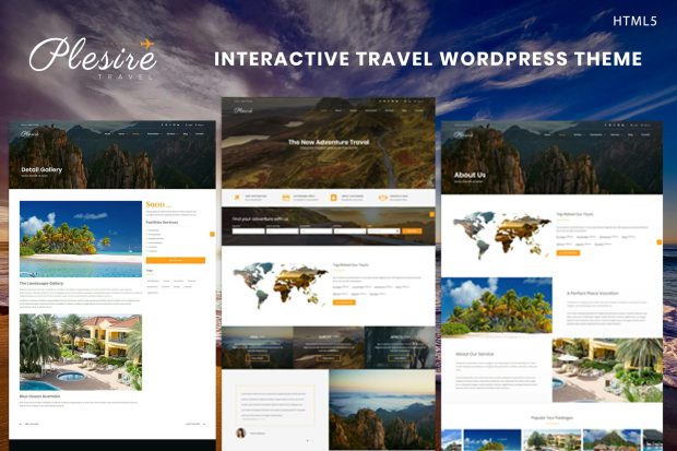 Plesire - Interactive Travel Template