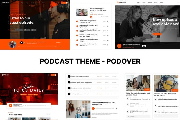 Podcast WordPress Theme - Podover 1.1.4