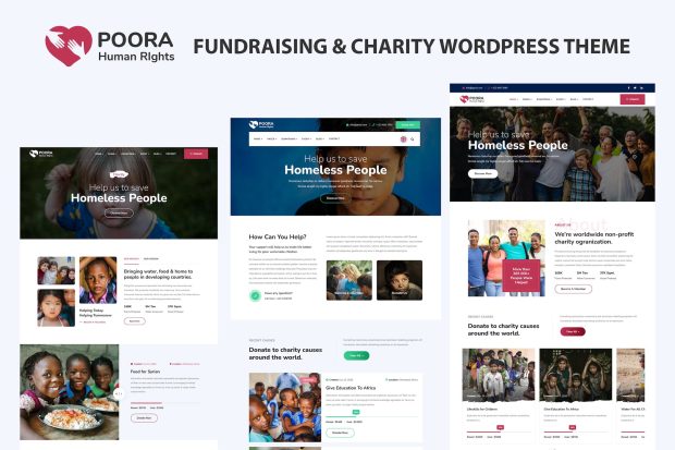 Poora - Fundraising & Charity WordPress Theme 1.0