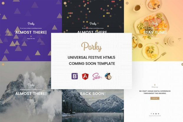 Porky – Responsive HTML5 Coming Soon Template