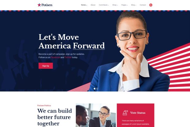 Potisen - Election & Political WordPress Theme 1.1.8