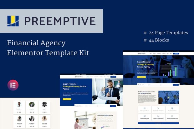 Preemptive - Business & Finance Elementor Template Kit