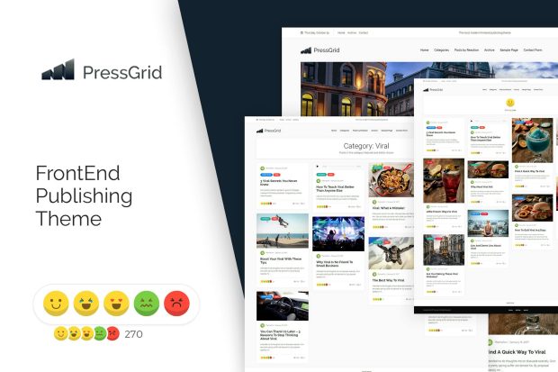 PressGrid Frontend Publish Reaction & Multimedia 1.3.1