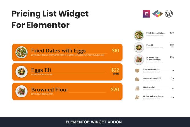 Pricing List Widget For Elementor 1.0.1