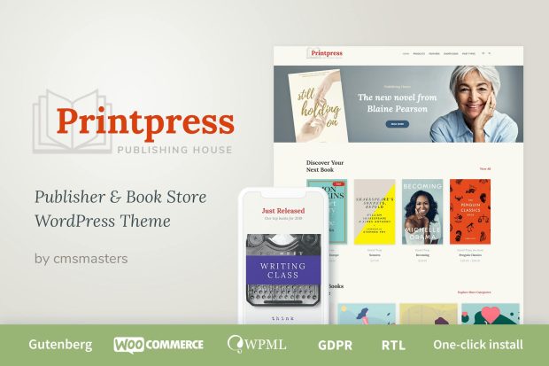 Printpress - Book Publishing WordPress Theme 1.1.4