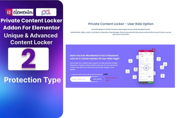 Private Content Locker Addon For Elementor 1.0