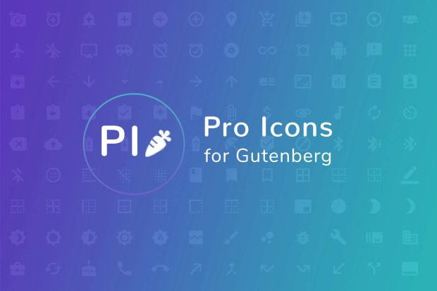 Pro Icons for Gutenberg WordPress Editor 1.0.0