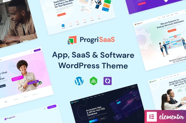 ProgriSaaS - Creative Landing Page WordPress Theme 1.1.8