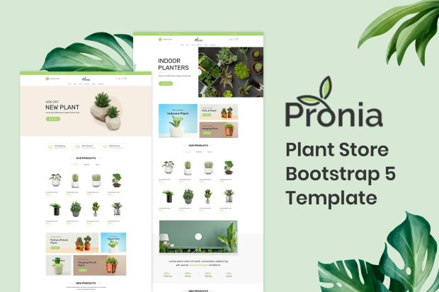 Pronia - Plant Store Bootstrap 5 Template