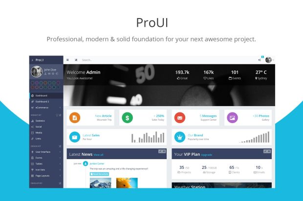 ProUI - Bootstrap Admin Template