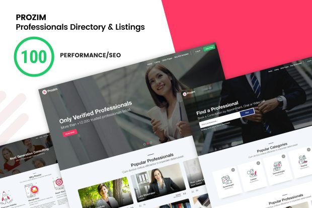 Prozim - Professionals Directory & Listings Template