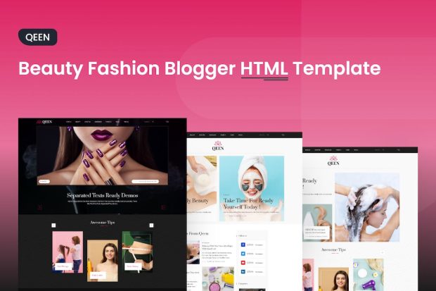 QEEN-Beauty Fashion Blogger HTML Template