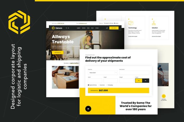 Qesco | Logistic Shipping Company WordPress Theme 1.0.0