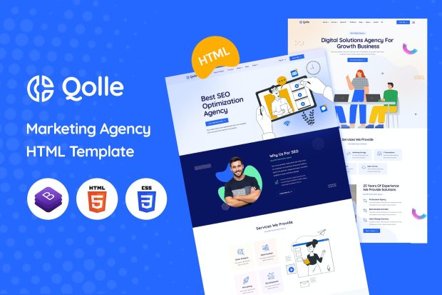 Qolle - Creative Digital Agency HTML Template