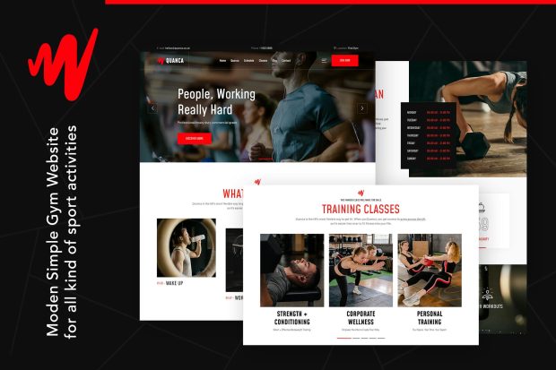 Quanca | Premium Gym Club HTML Template