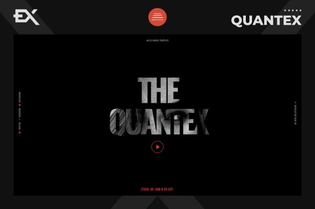 Quantex - Creative Coming Soon Template