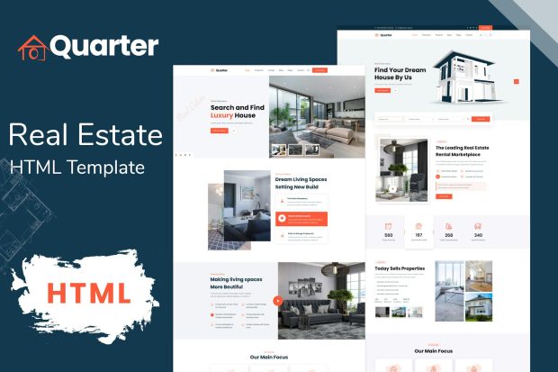 Quarter - Real Estate Bootstrap HTML Template