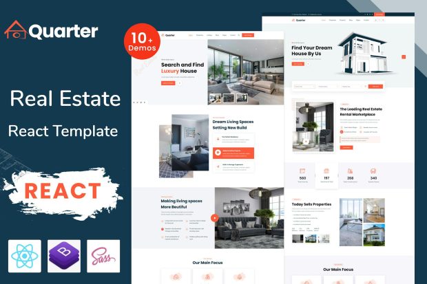 Quarter - Real Estate React Template