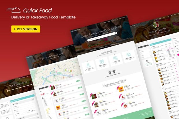 QuickFood - Delivery or Takeaway Food Template