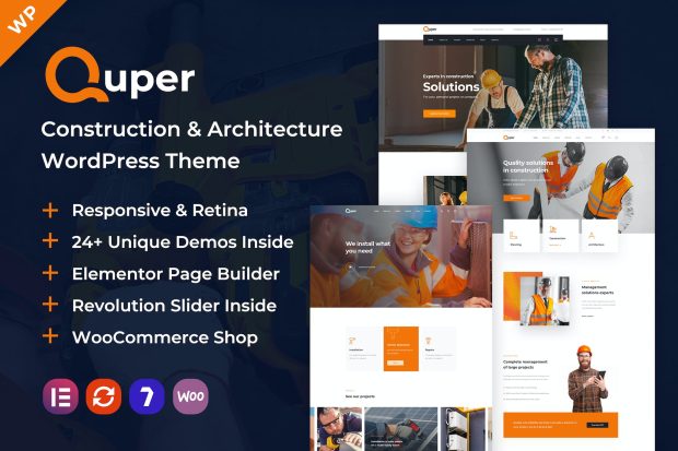 Quper | Construction and Architecture WP Theme 1.19