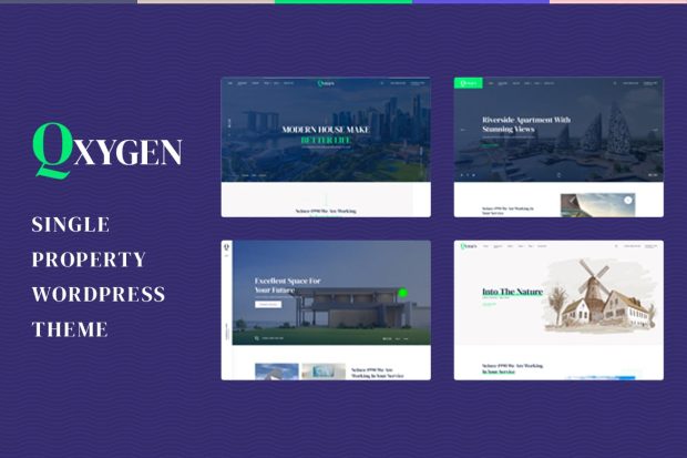 Qxygen - Single Property WordPress Theme 1.0.7