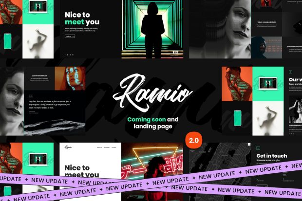 Ramio - Clean Coming Soon & Landing Page Template