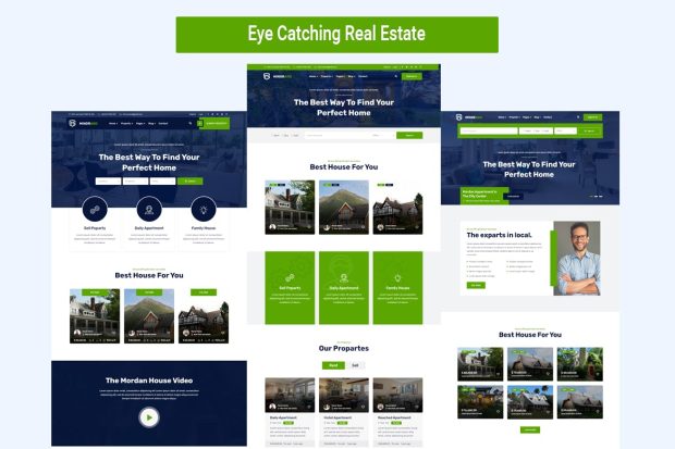 Real Estate -  HTML Template With home 5 home