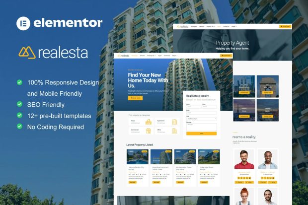 Realesta - Real Estate Elementor Template Kit