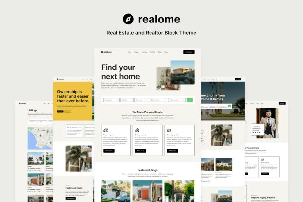 Realome - Real Estate and Realtor Block Theme 1.0.0