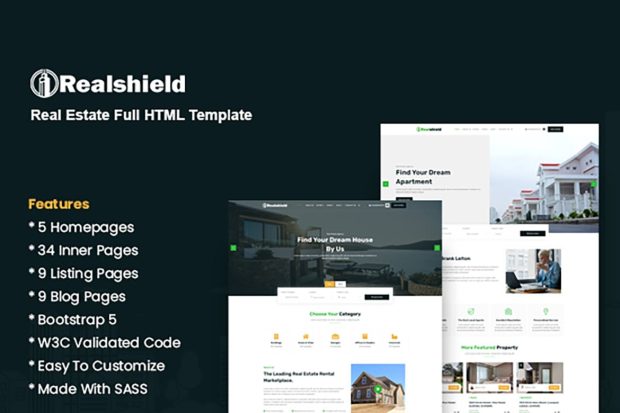 Realshield - Real Estate Full HTML Template