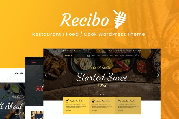 Recibo - Restaurant / Food / Cook WordPress Theme 1.3.6