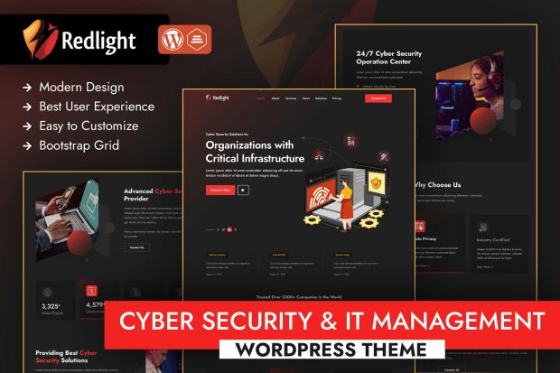 Redlight Cyber Security & IT Management Theme 1.0