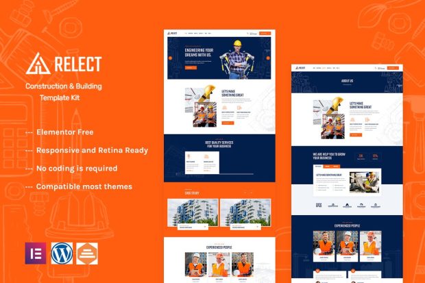 Relect - Construction & Building Elementor Template Kit