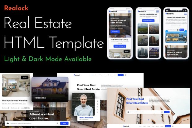 Relock - Real Estate One Page HTML Template