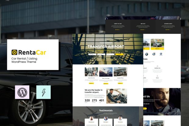 Rentacar - Car Rental / Listing WordPress Theme 1.8