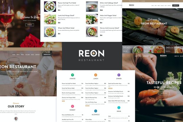 Restaurant Food Cafe WordPress Theme - Reon 1.2.3